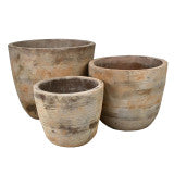 Antique Basalt Terracotta pot