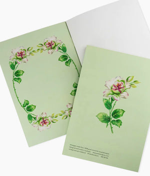 Vintage teacup floral notebook