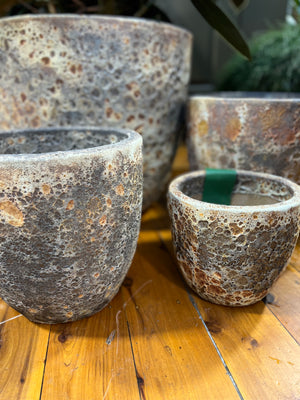 Seafoam Brontë planter copper