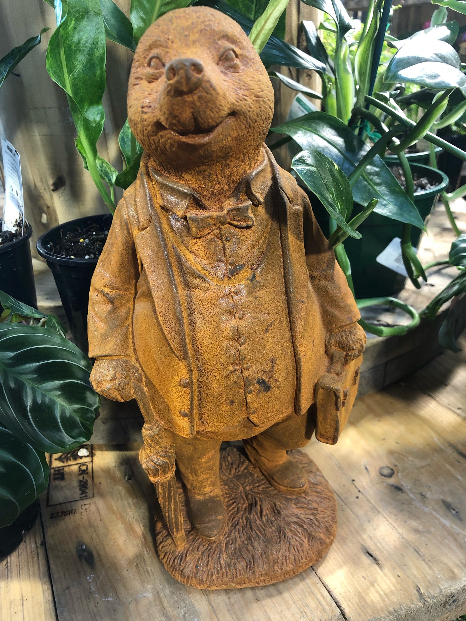 Wind in the willow Characters in cast iron statue